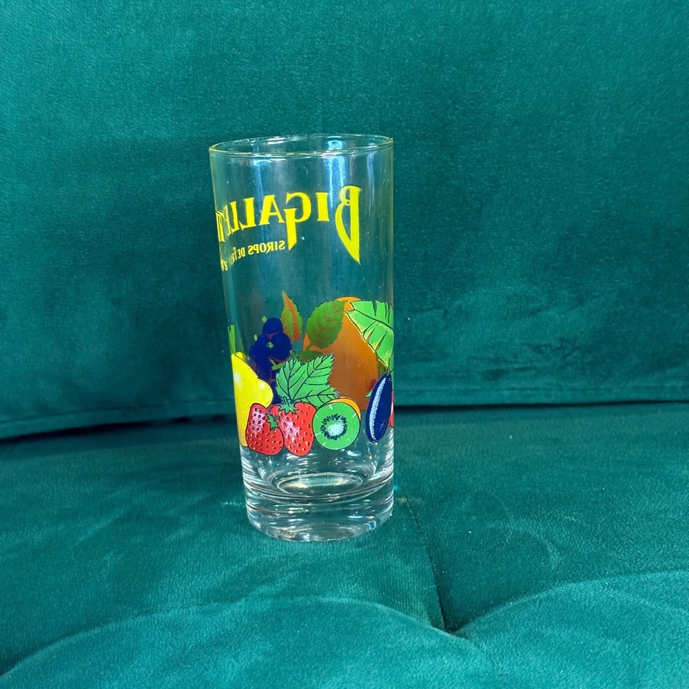 Bigallet Fruit‎ Syrup Glass Colorful Fruit Design Drinkware Kitchen Decor